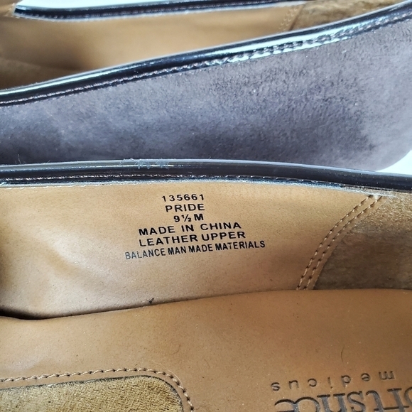 Softshoe by Medicus Pride leather heeled Mary jane pilgrim slip on shoes - Picture 9 of 10